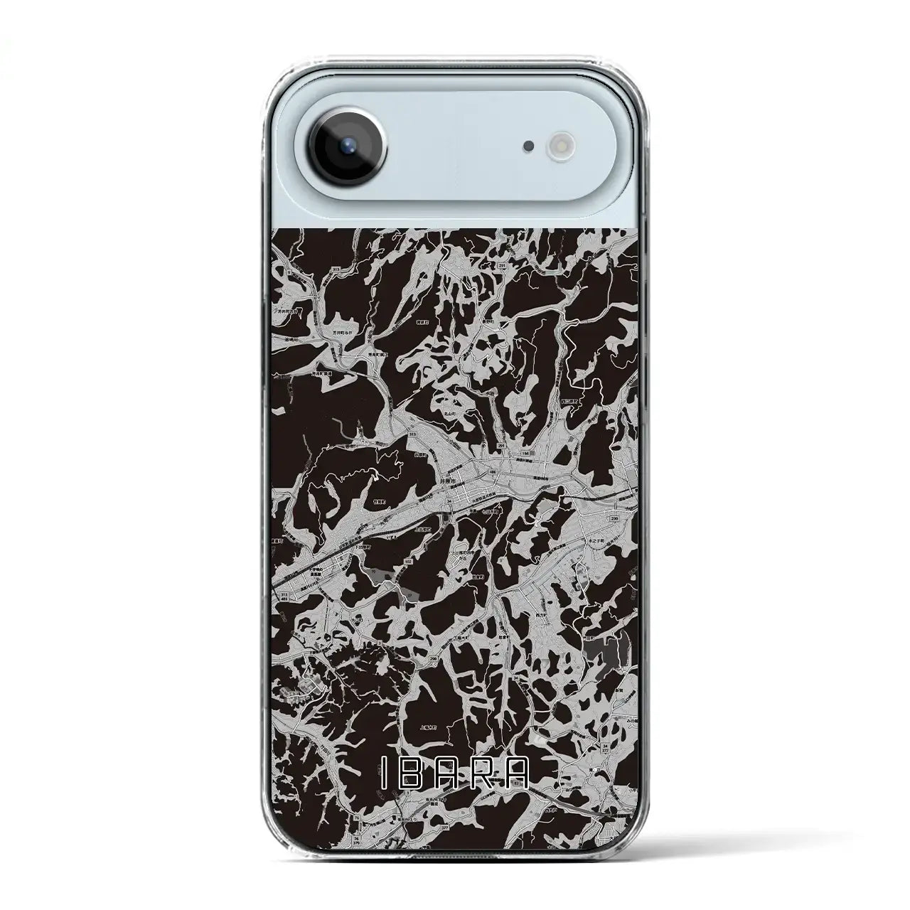 【井原(岡山県)】地図柄iPhoneケース(クリアタイプ)