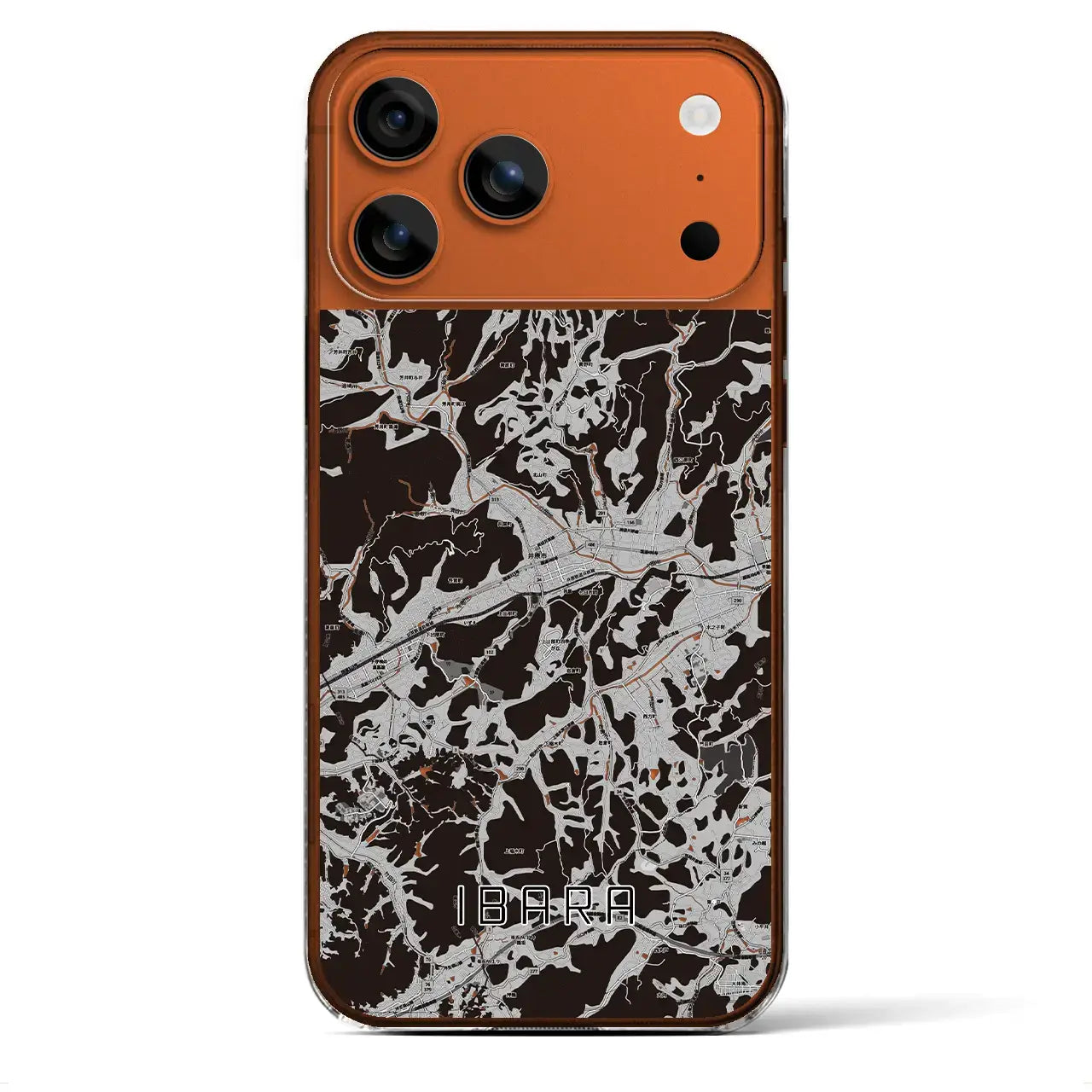 【井原(岡山県)】地図柄iPhoneケース(クリアタイプ)