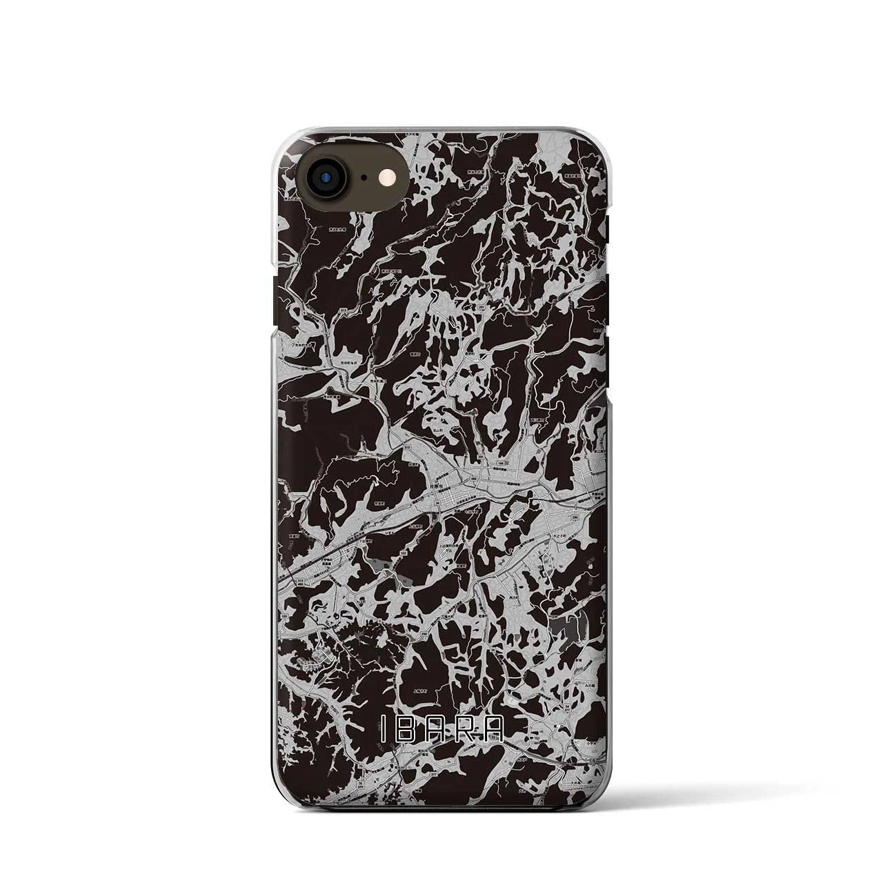 【井原(岡山県)】地図柄iPhoneケース(クリアタイプ)