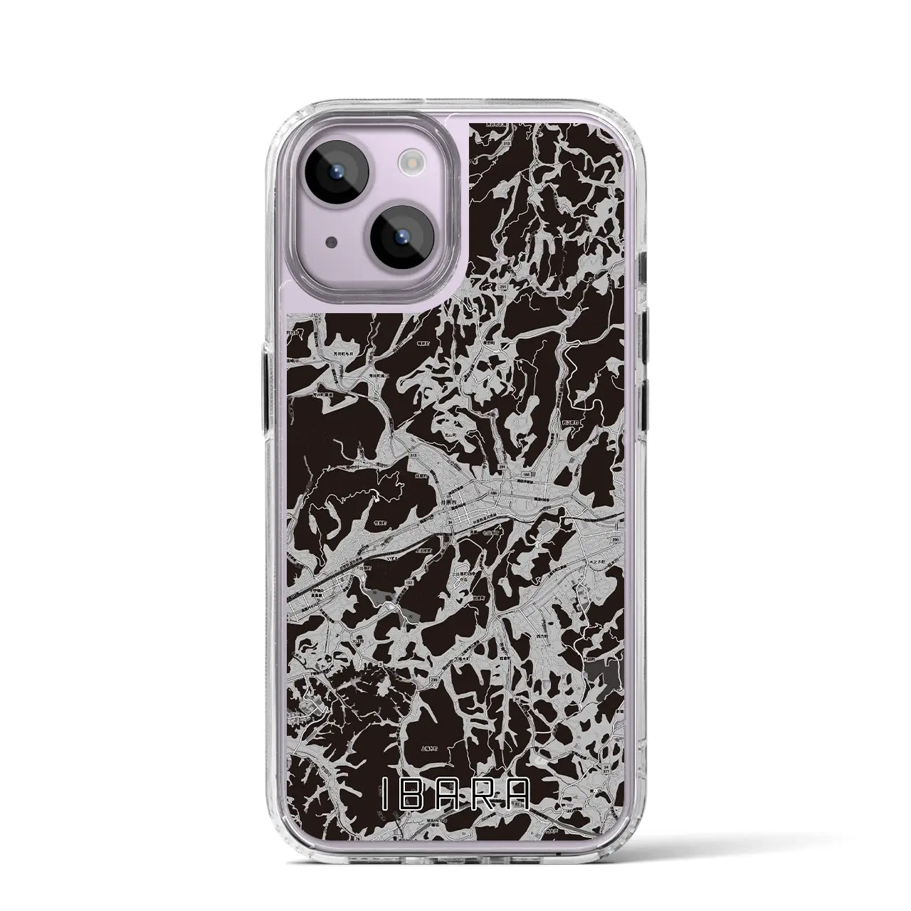 【井原(岡山県)】地図柄iPhoneケース(MagSafeタイプ)