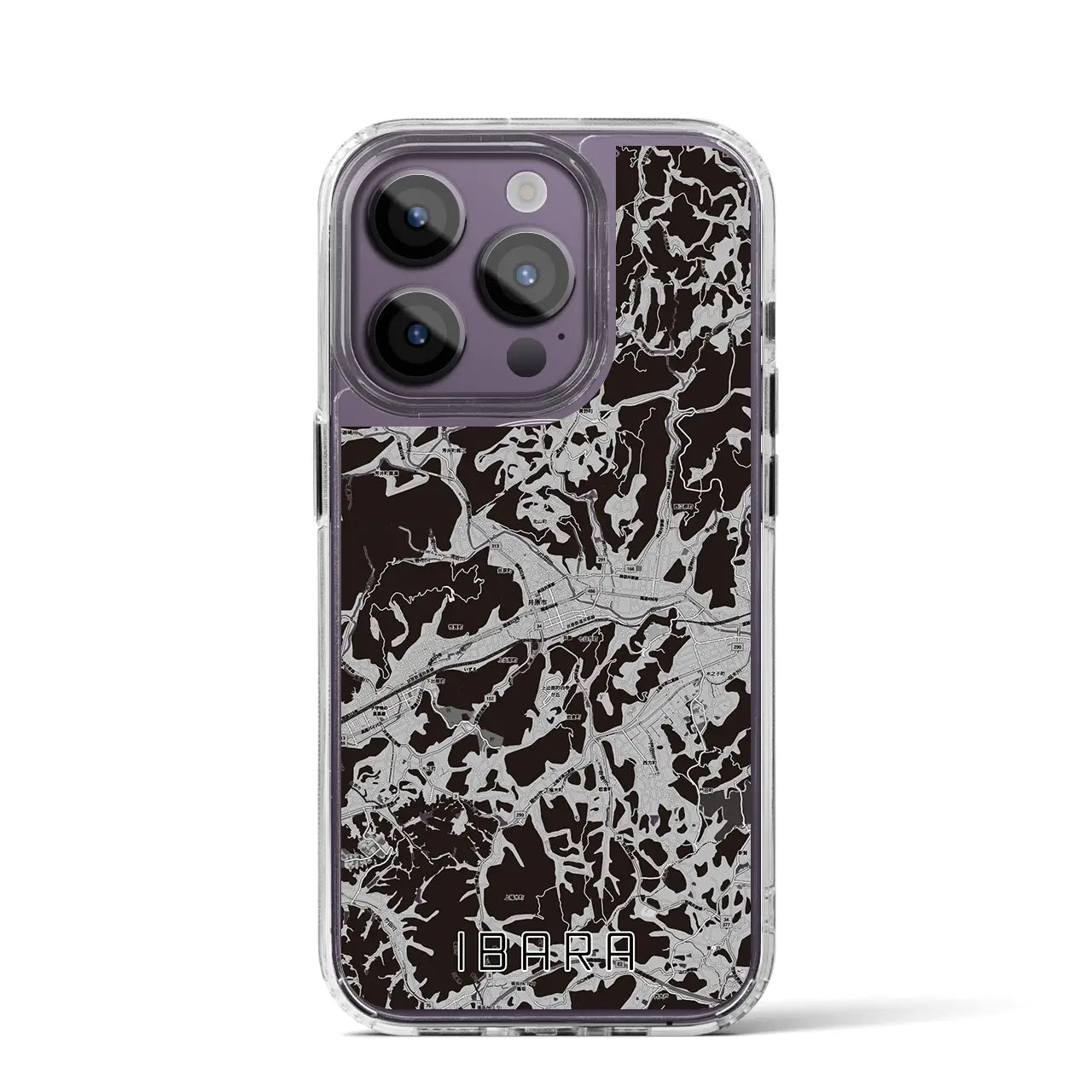 【井原(岡山県)】地図柄iPhoneケース(MagSafeタイプ)