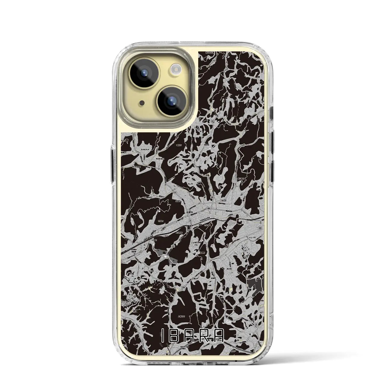 【井原(岡山県)】地図柄iPhoneケース(MagSafeタイプ)