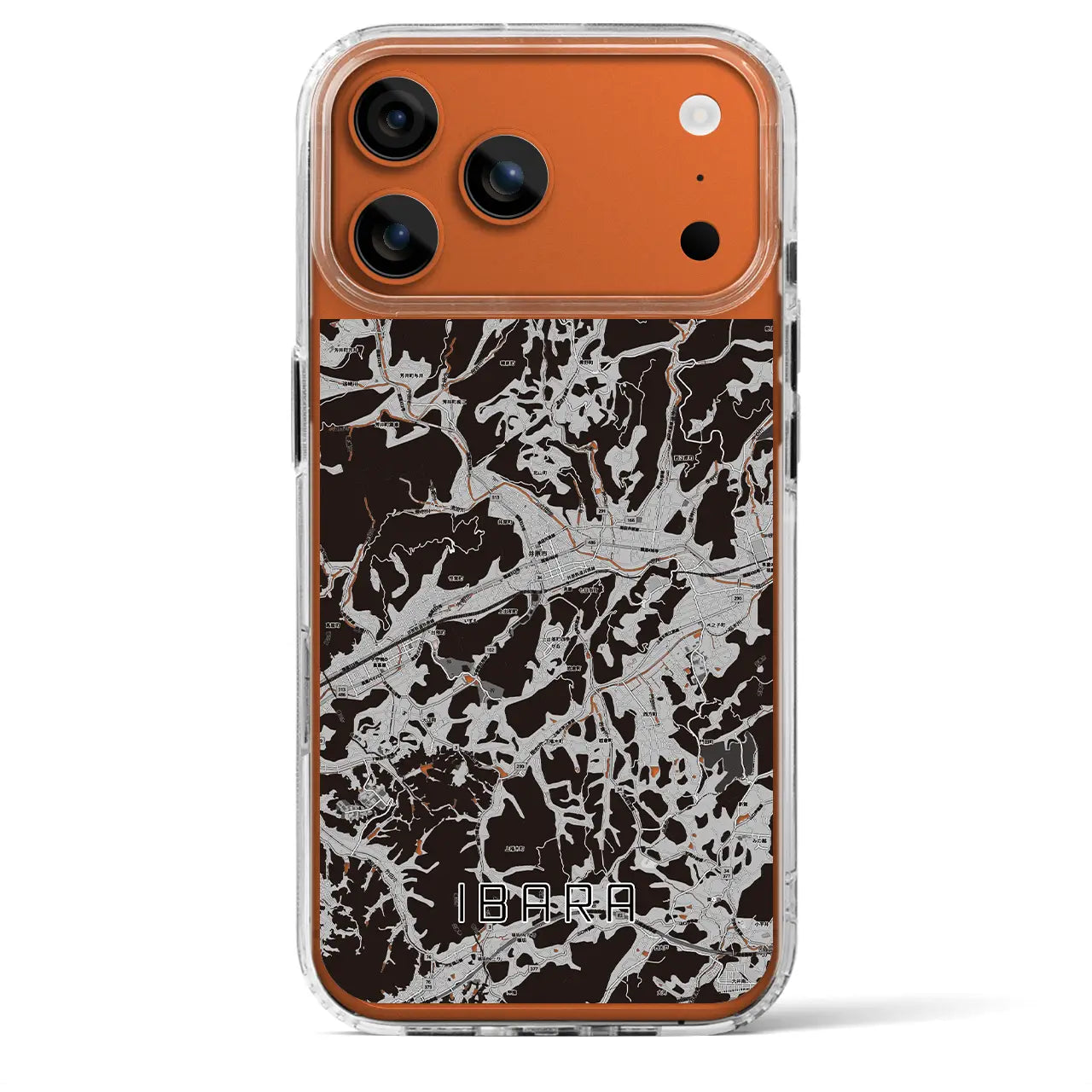 【井原(岡山県)】地図柄iPhoneケース(MagSafeタイプ)