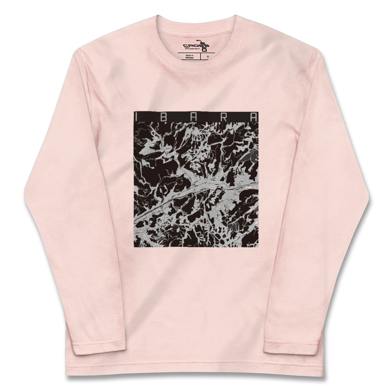 【井原(岡山県)】地図柄ロングスリーブTシャツ