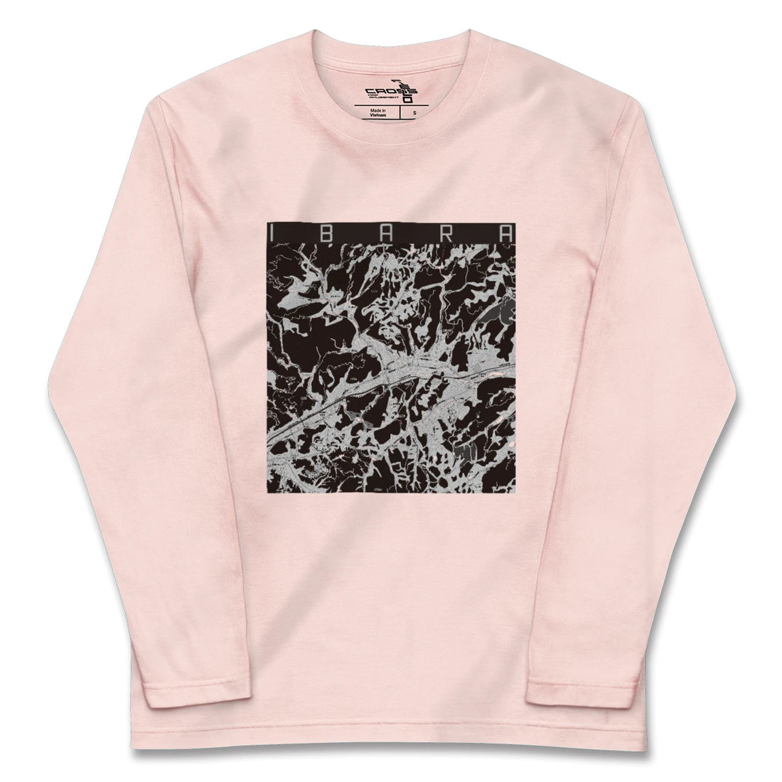 【井原(岡山県)】地図柄ロングスリーブTシャツ