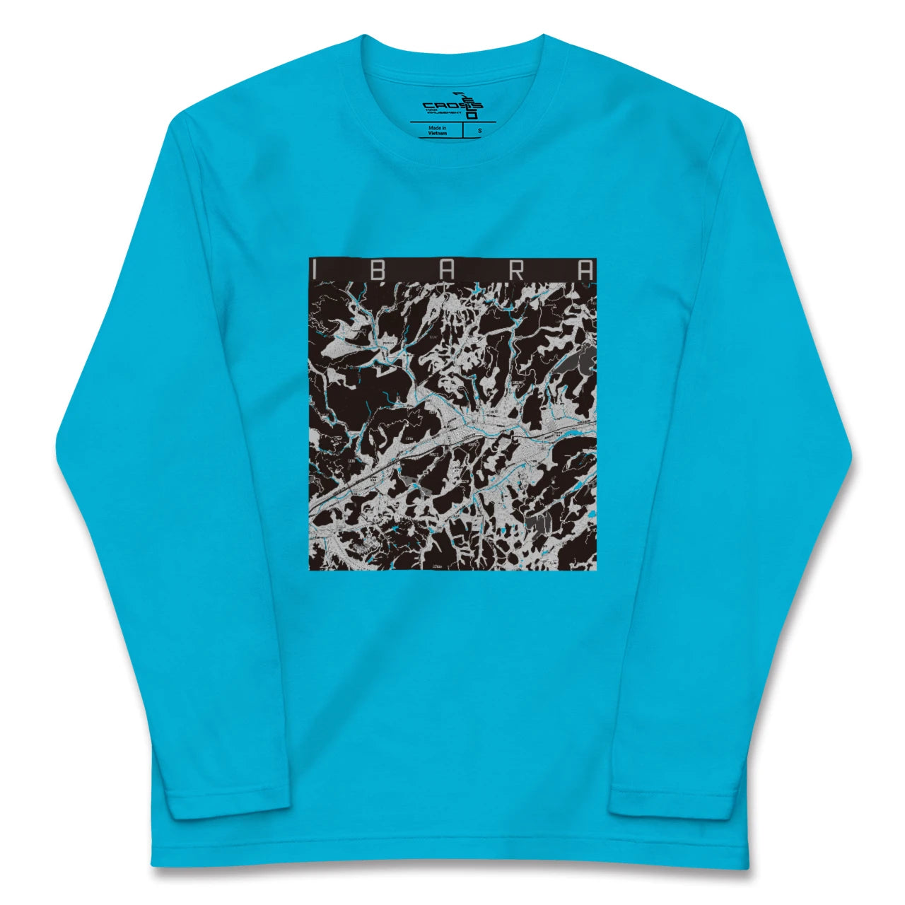 【井原(岡山県)】地図柄ロングスリーブTシャツ