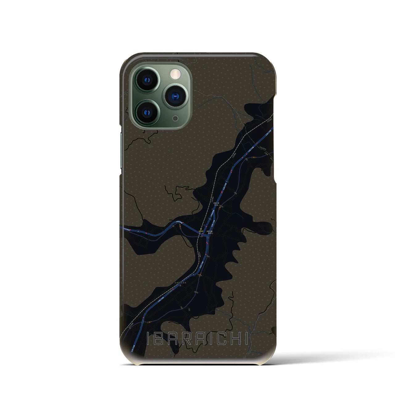 【井原市(広島県)】地図柄iPhoneケース(バックカバータイプ)