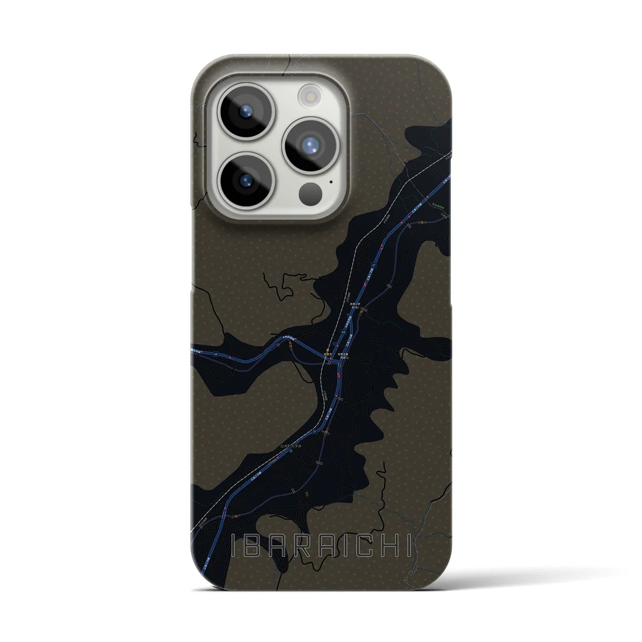 【井原市(広島県)】地図柄iPhoneケース(バックカバータイプ)