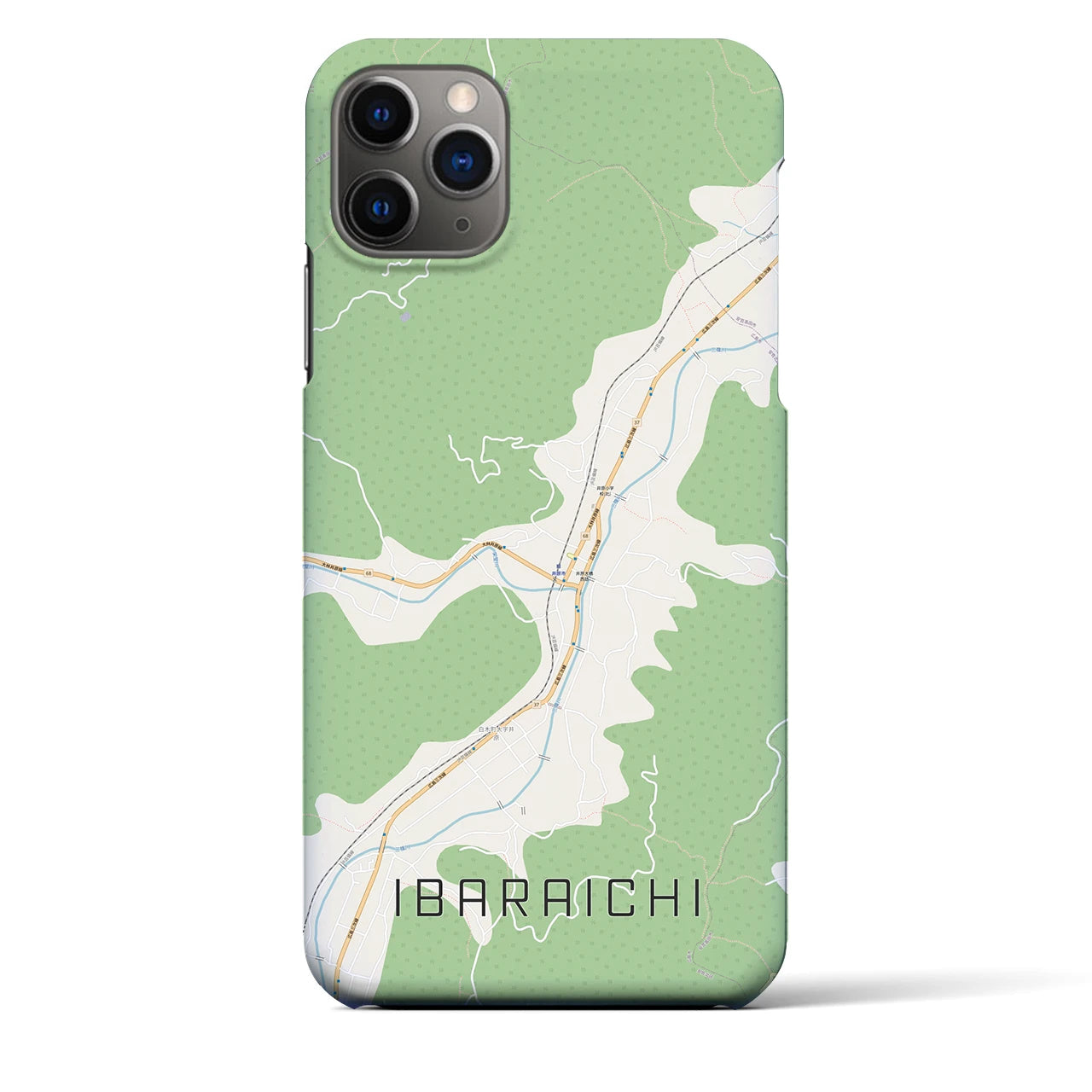 【井原市(広島県)】地図柄iPhoneケース(バックカバータイプ)