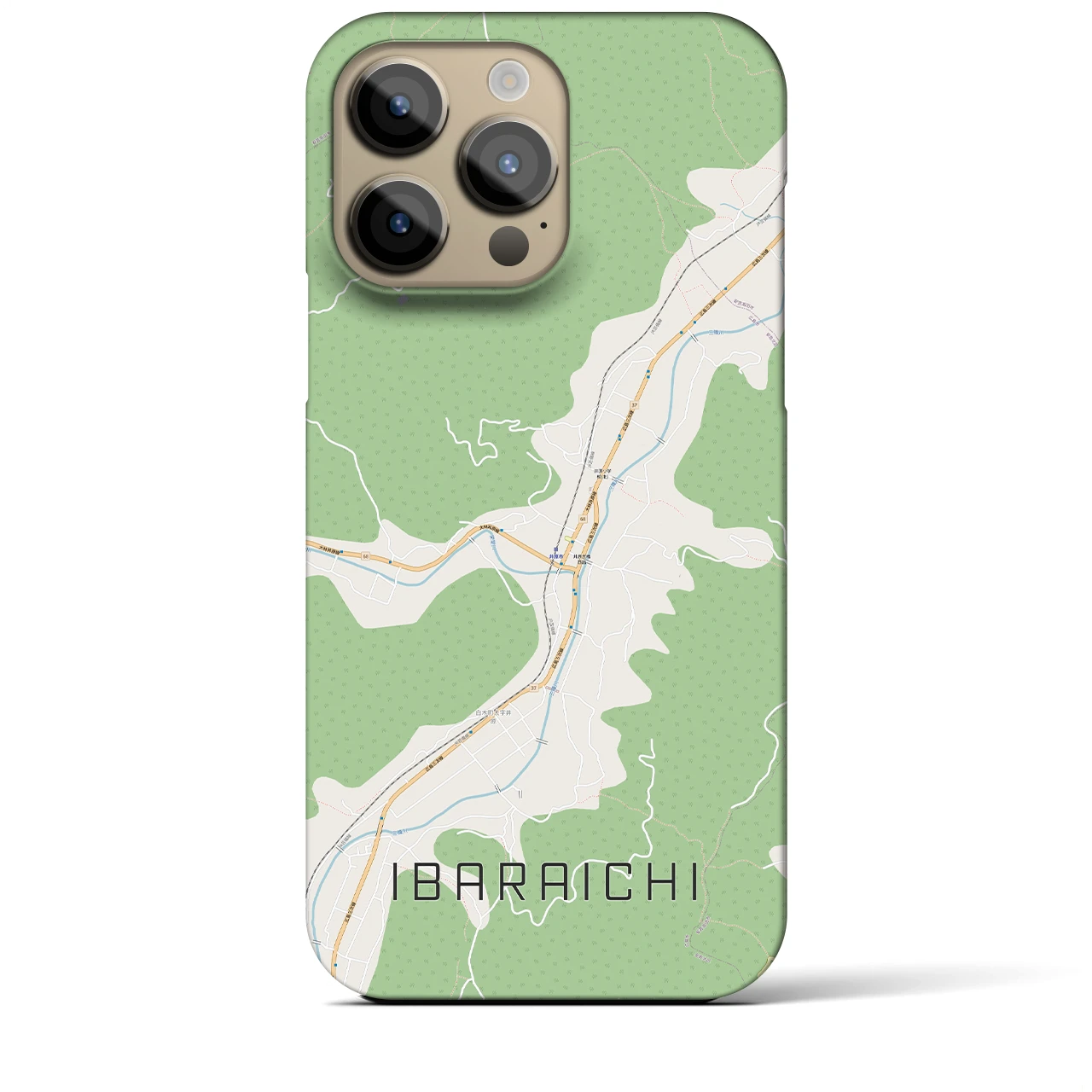 【井原市(広島県)】地図柄iPhoneケース(バックカバータイプ)