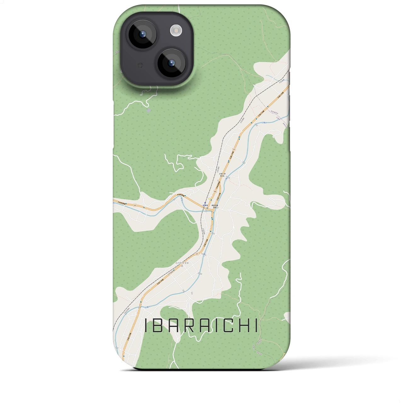 【井原市(広島県)】地図柄iPhoneケース(バックカバータイプ)