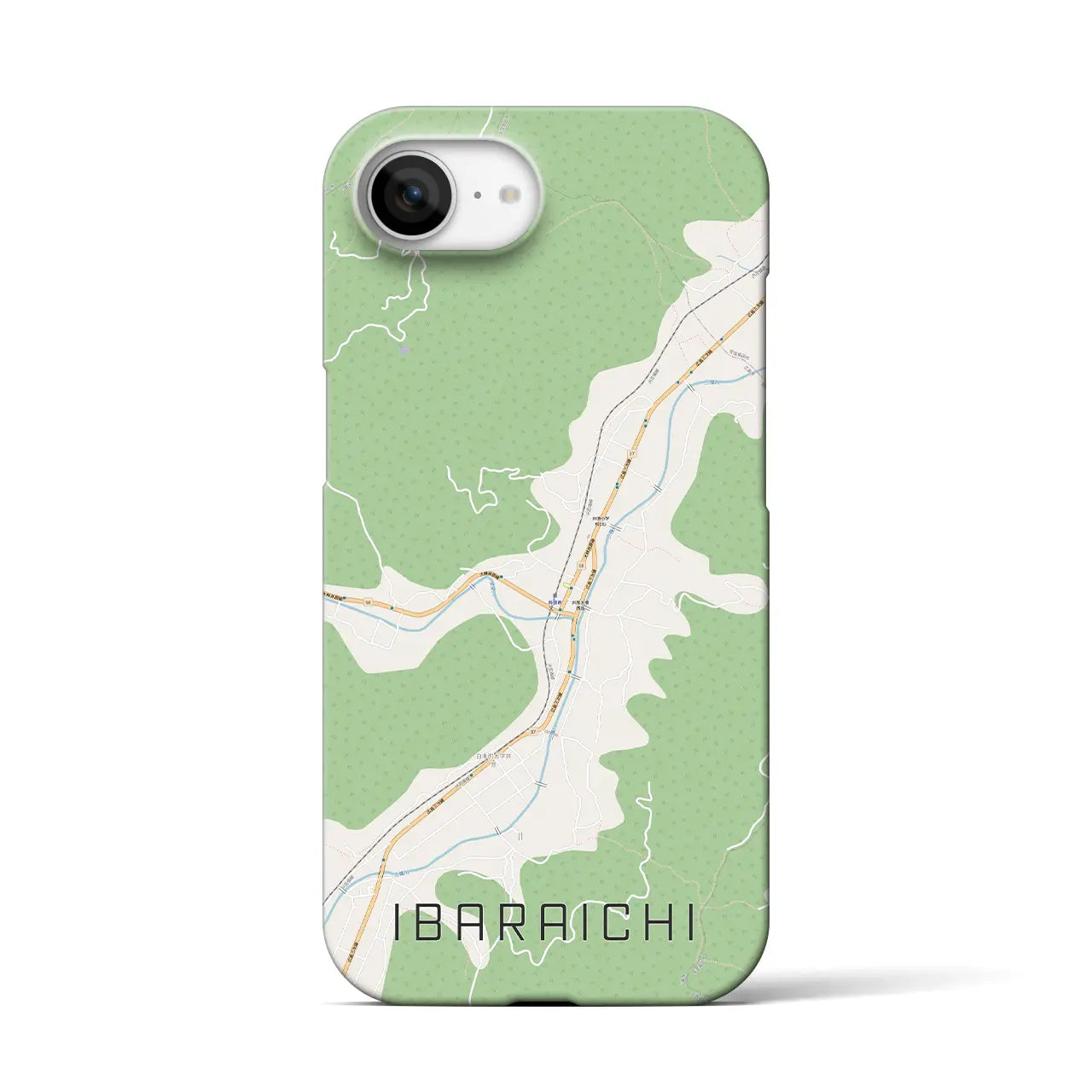【井原市(広島県)】地図柄iPhoneケース(バックカバータイプ)
