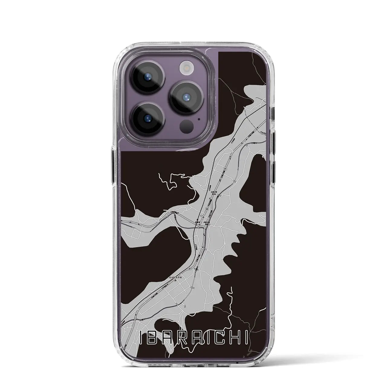 【井原市(広島県)】地図柄iPhoneケース(MagSafeタイプ)
