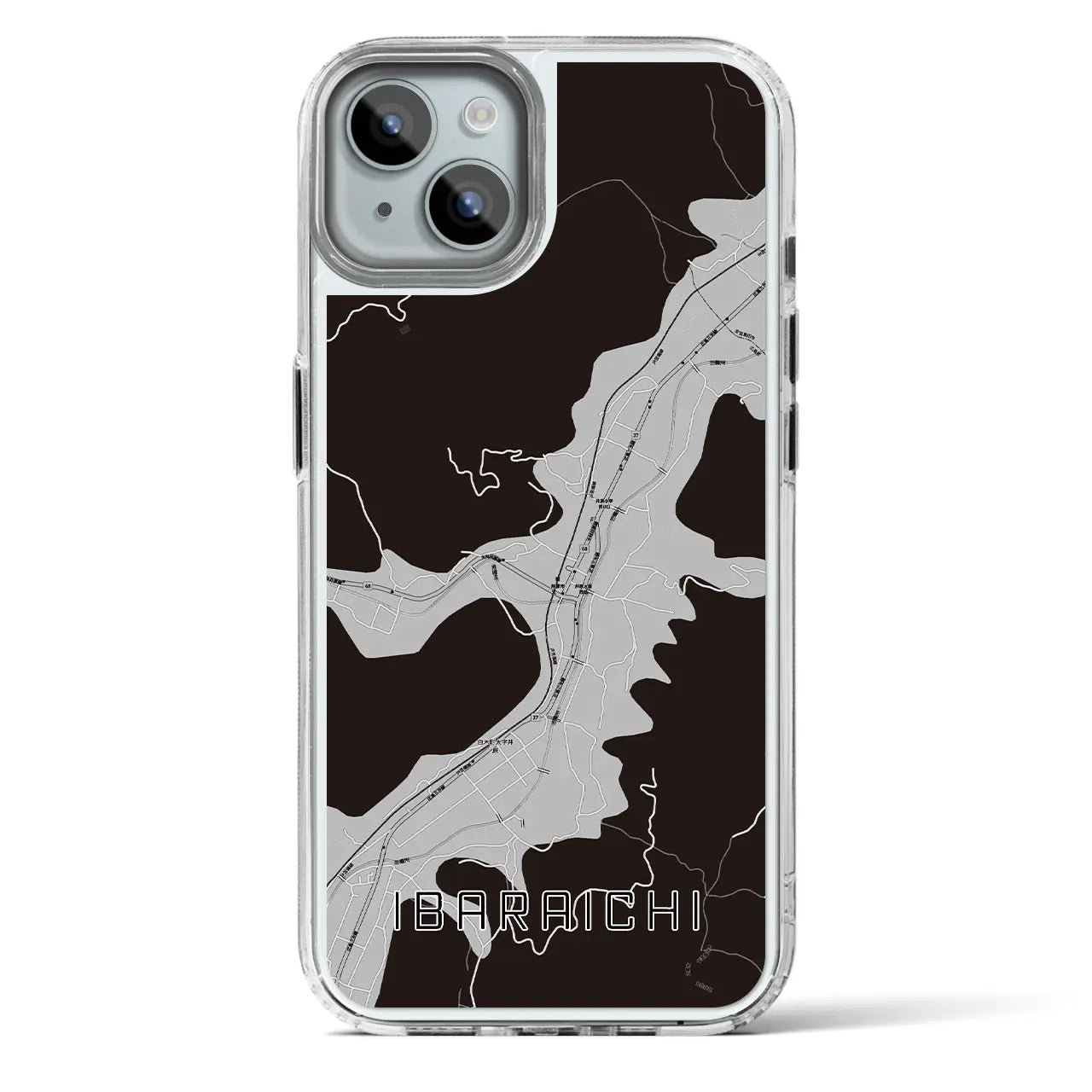 【井原市(広島県)】地図柄iPhoneケース(MagSafeタイプ)