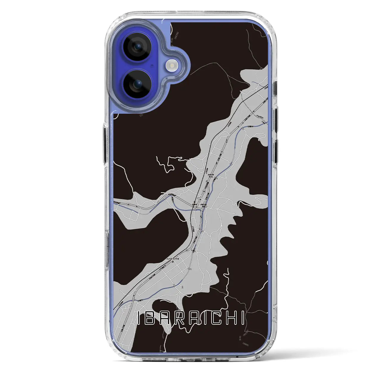【井原市(広島県)】地図柄iPhoneケース(MagSafeタイプ)