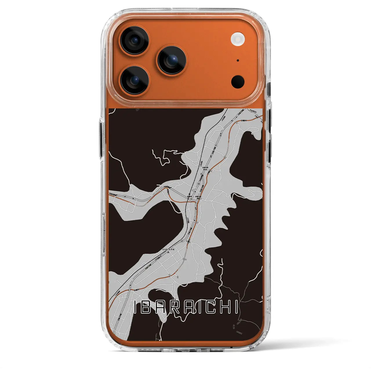 【井原市(広島県)】地図柄iPhoneケース(MagSafeタイプ)