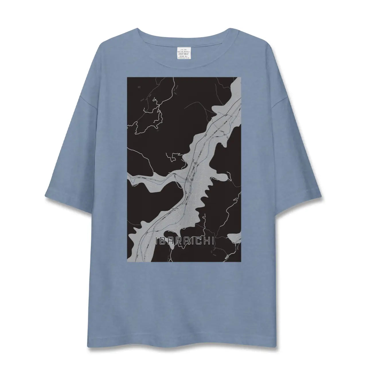 【井原市(広島県)】地図柄ビッグシルエットTシャツ