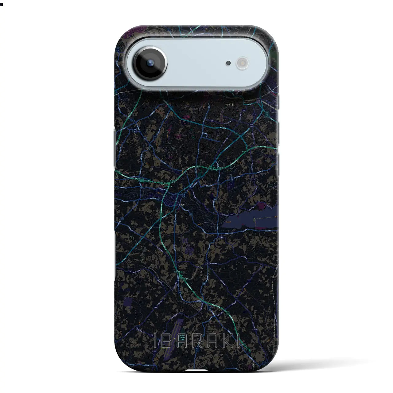 【茨城(茨城県)】地図柄iPhoneケース(バックカバータイプ)