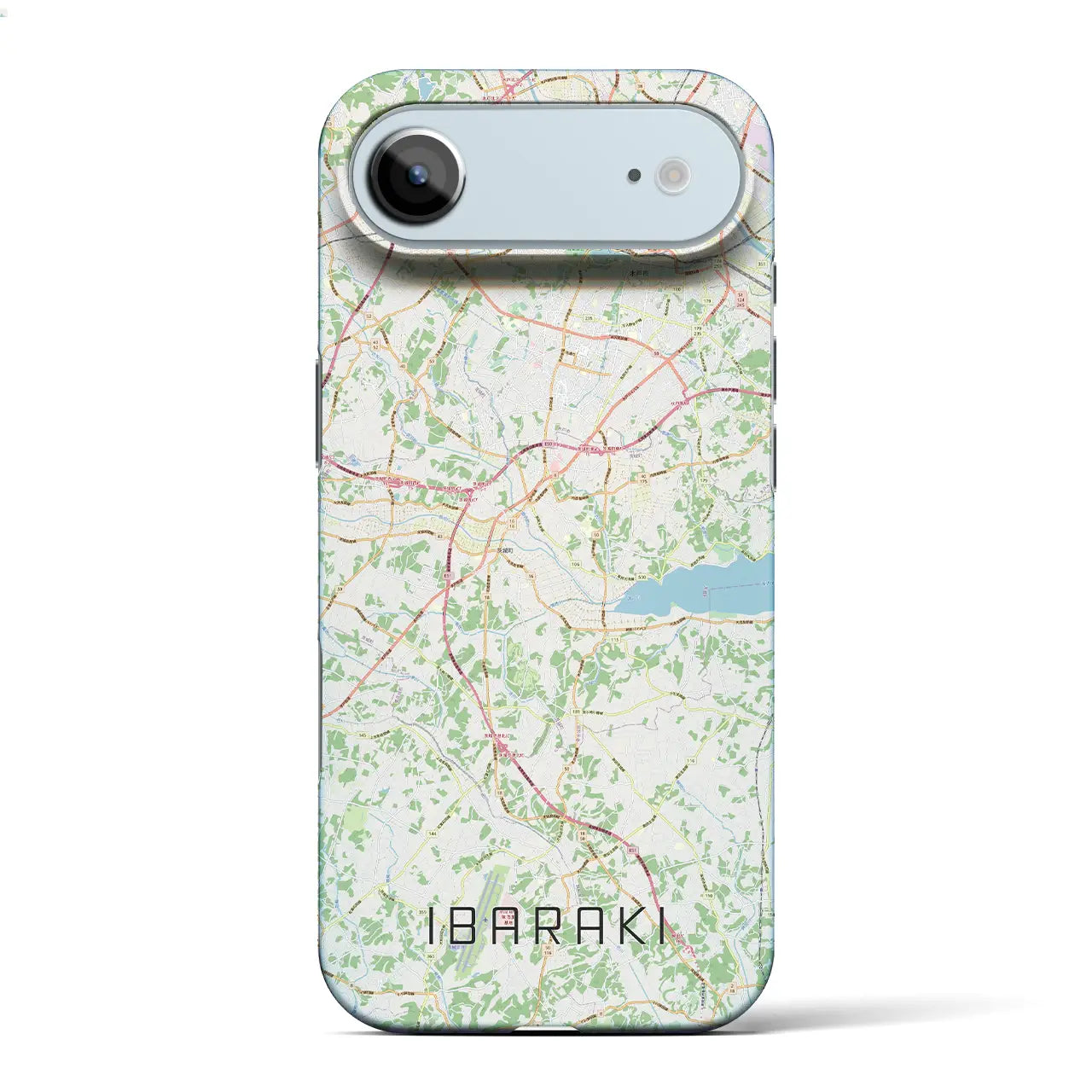 【茨城(茨城県)】地図柄iPhoneケース(バックカバータイプ)