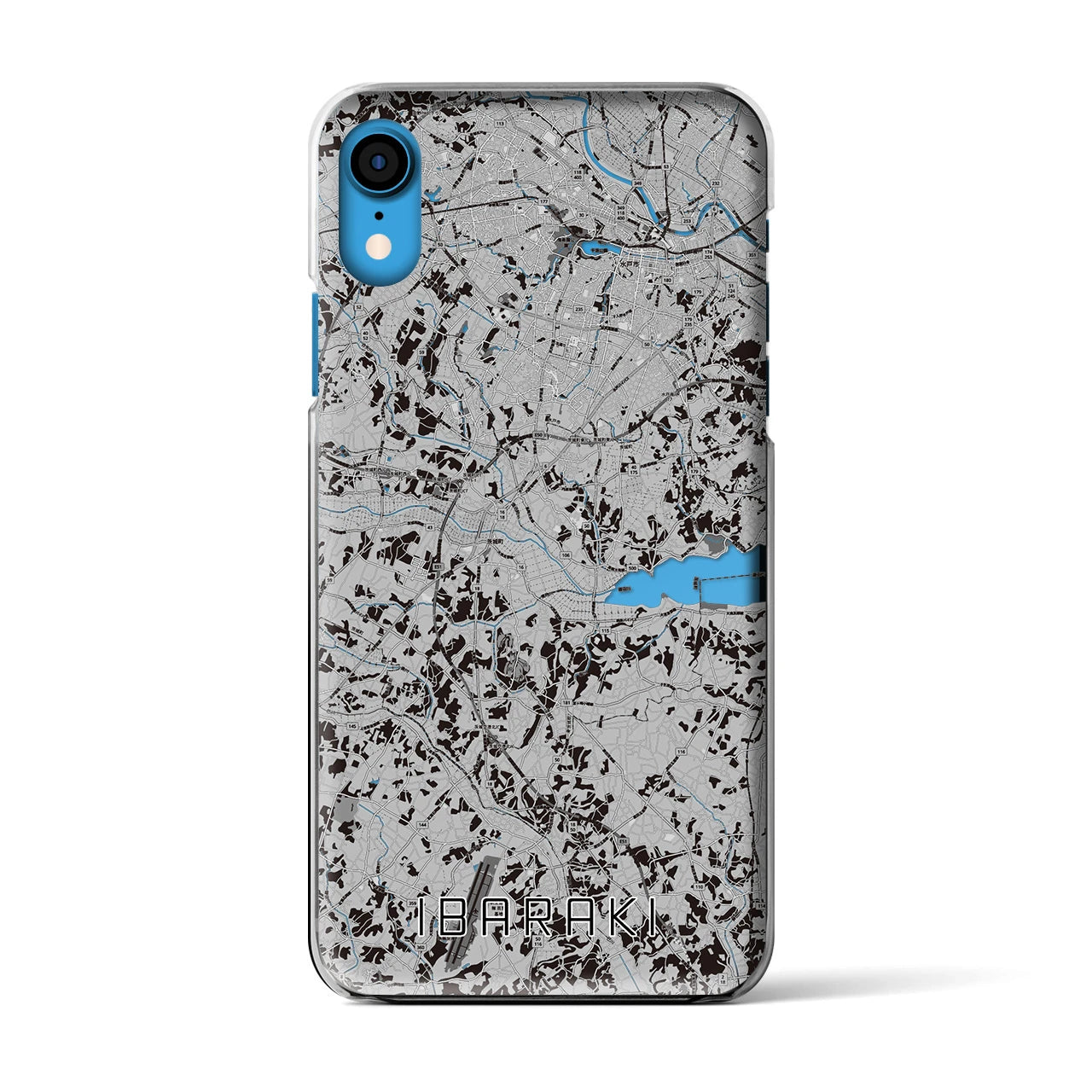 【茨城(茨城県)】地図柄iPhoneケース(クリアタイプ)