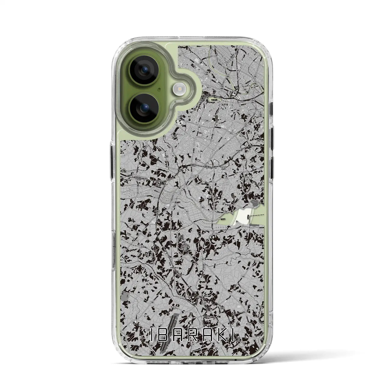 【茨城(茨城県)】地図柄iPhoneケース(MagSafeタイプ)