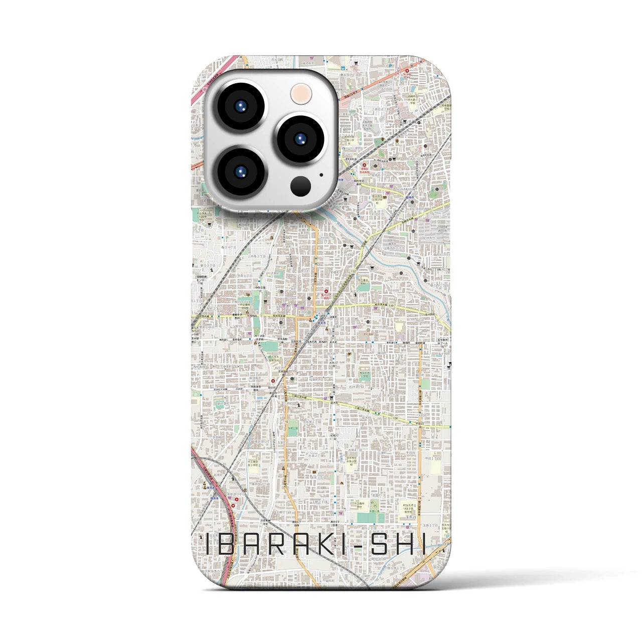 【茨木市(大阪府)】地図柄iPhoneケース(バックカバータイプ)