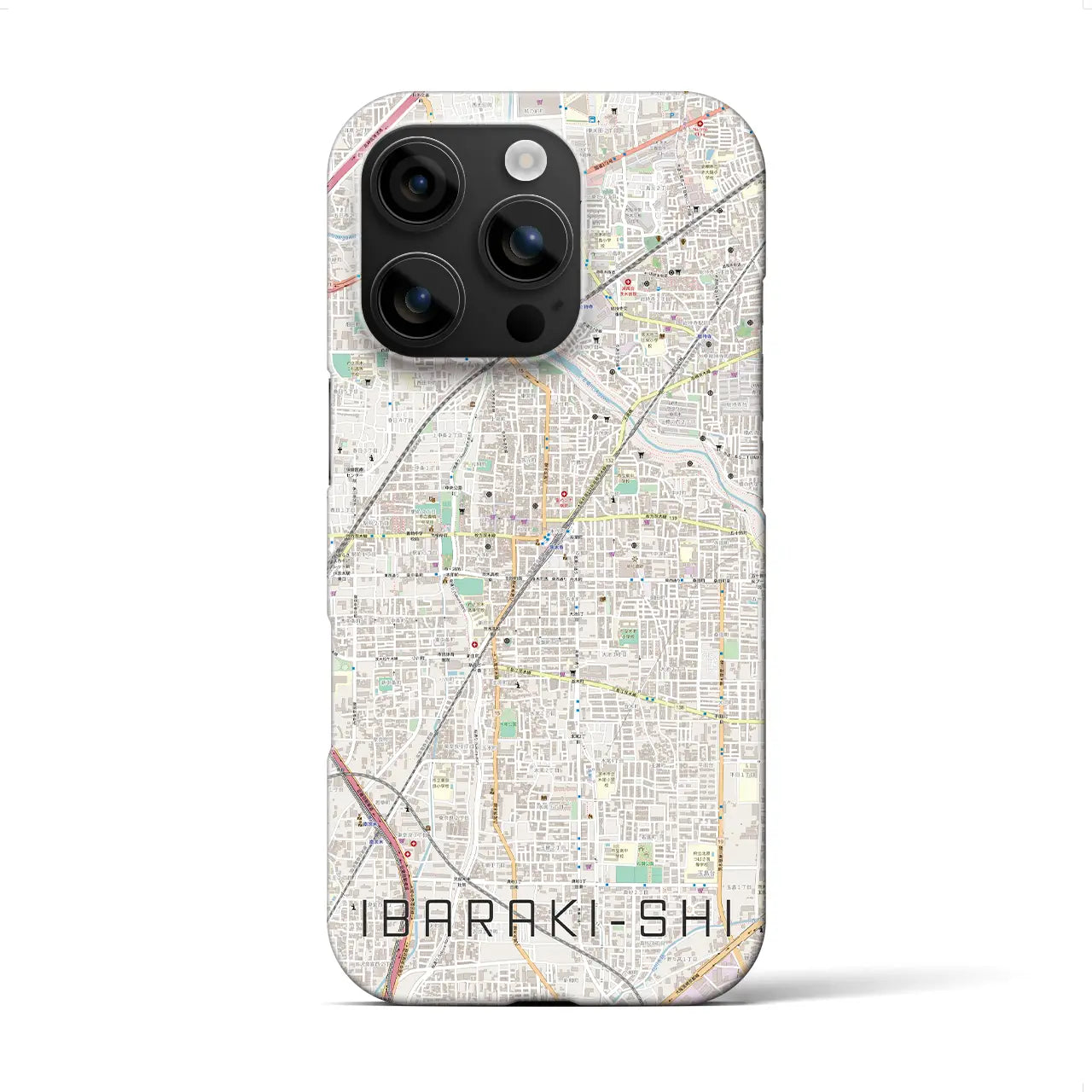 【茨木市(大阪府)】地図柄iPhoneケース(バックカバータイプ)