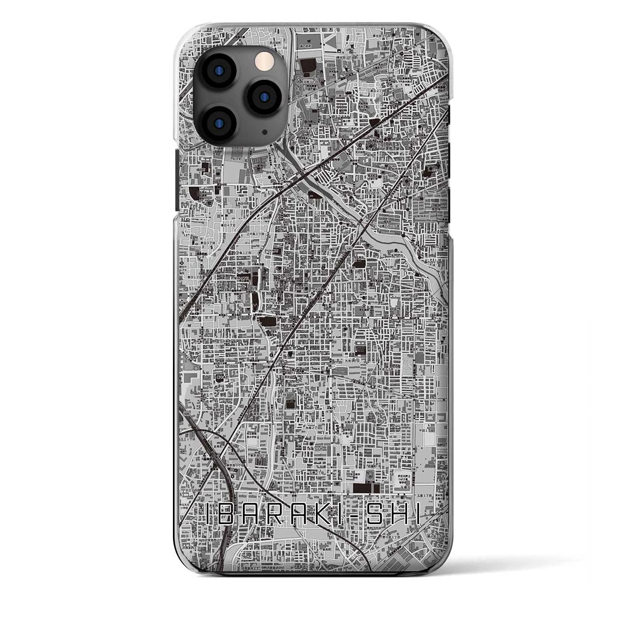 【茨木市(大阪府)】地図柄iPhoneケース(クリアタイプ)