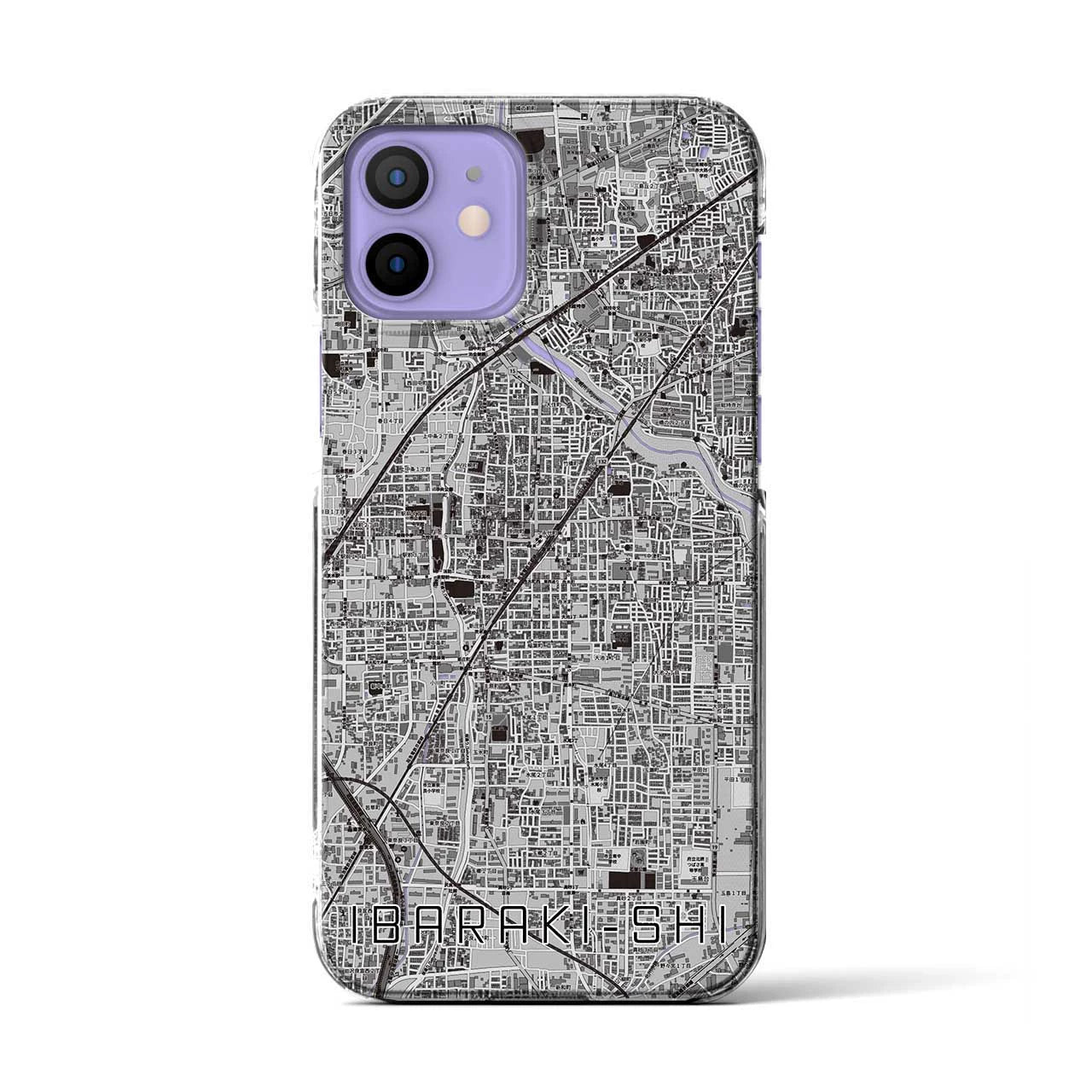 【茨木市(大阪府)】地図柄iPhoneケース(クリアタイプ)