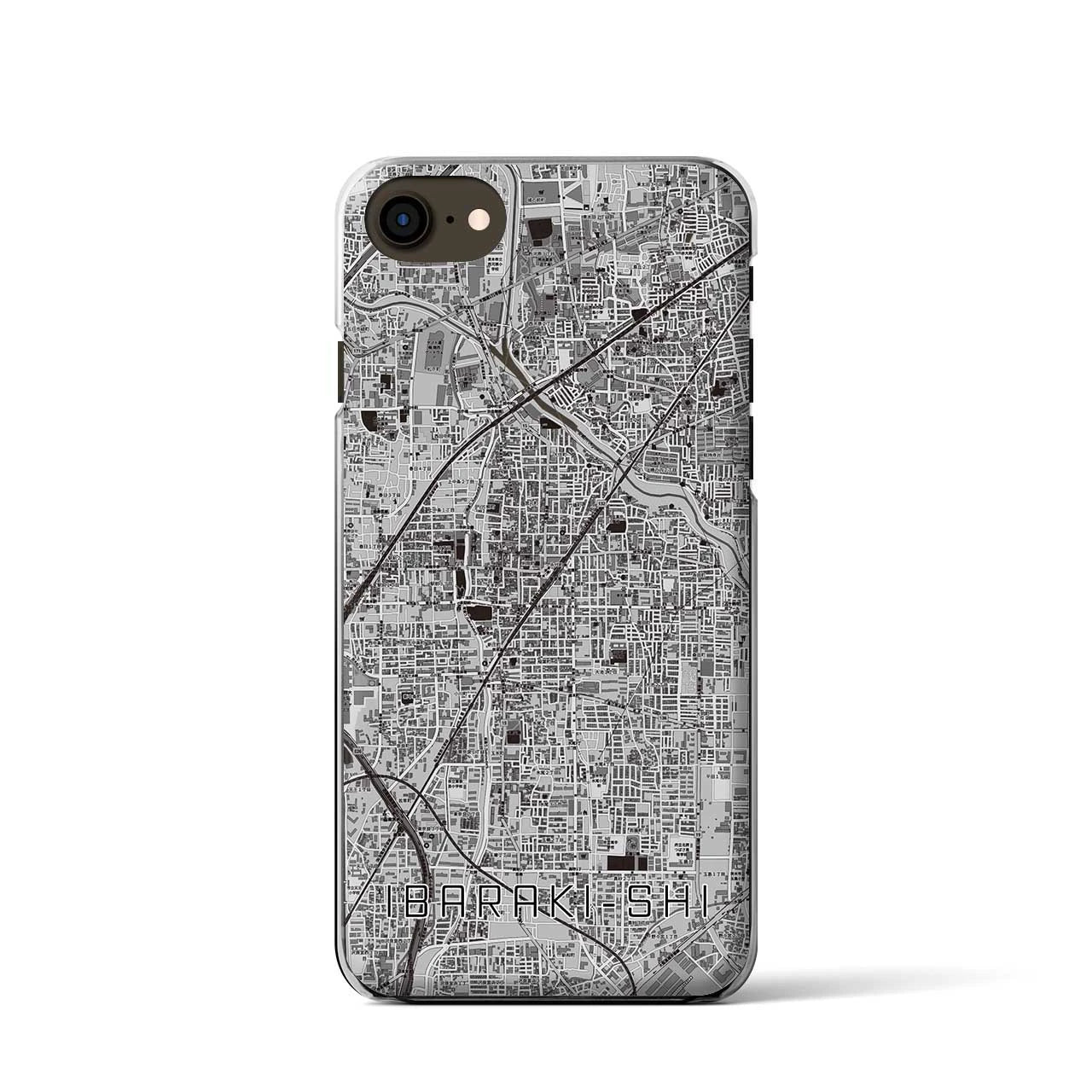 【茨木市(大阪府)】地図柄iPhoneケース(クリアタイプ)