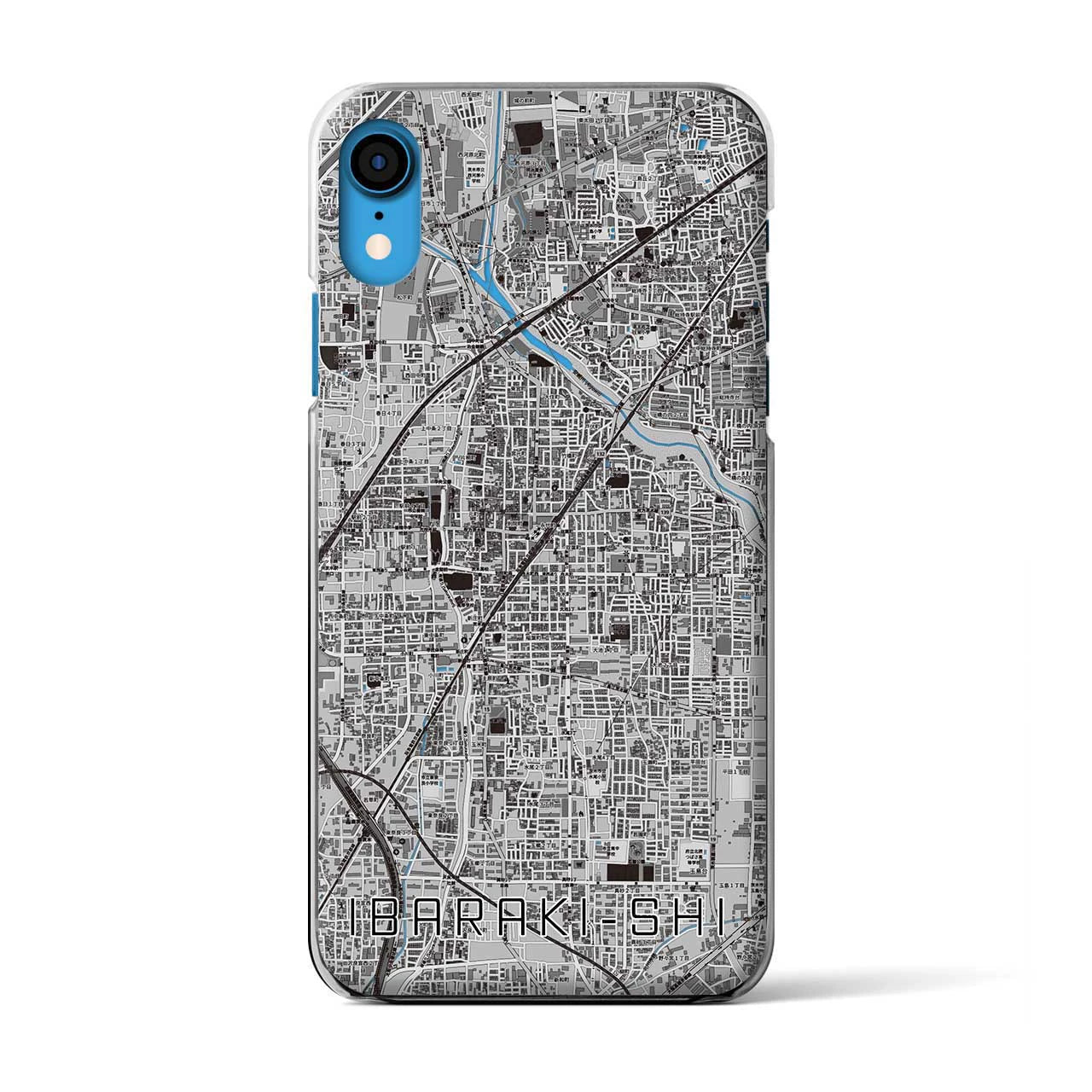 【茨木市(大阪府)】地図柄iPhoneケース(クリアタイプ)