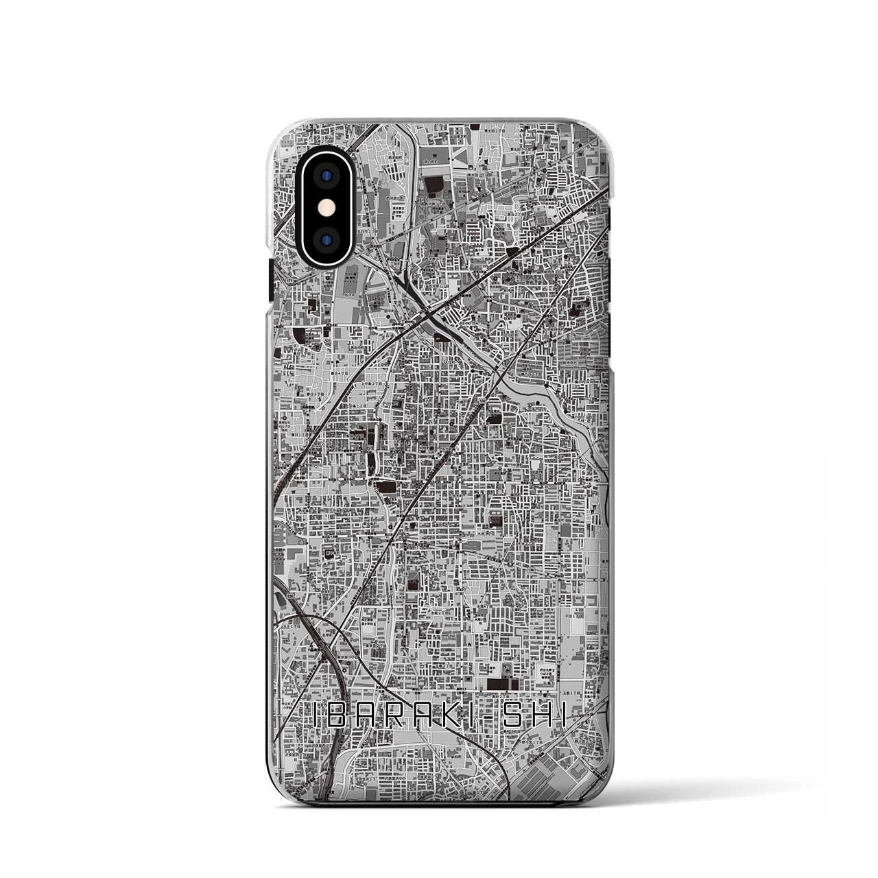 【茨木市(大阪府)】地図柄iPhoneケース(クリアタイプ)