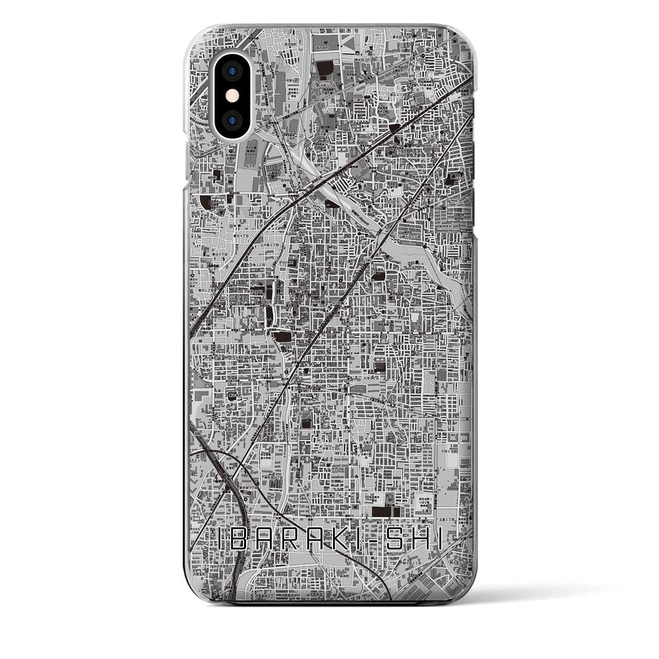 【茨木市(大阪府)】地図柄iPhoneケース(クリアタイプ)