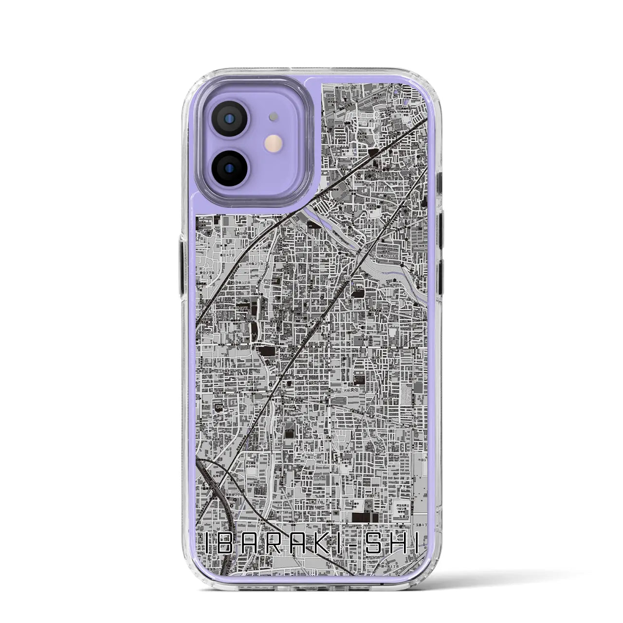 【茨木市(大阪府)】地図柄iPhoneケース(MagSafeタイプ)