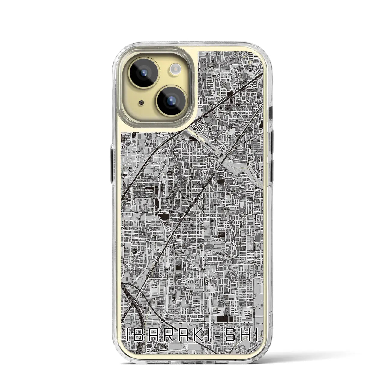 【茨木市(大阪府)】地図柄iPhoneケース(MagSafeタイプ)