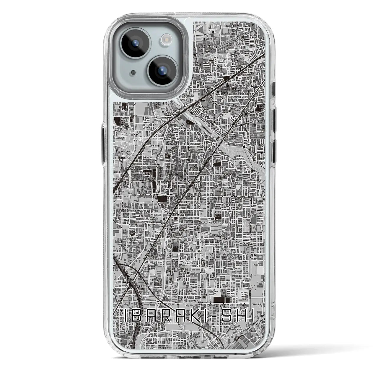 【茨木市(大阪府)】地図柄iPhoneケース(MagSafeタイプ)