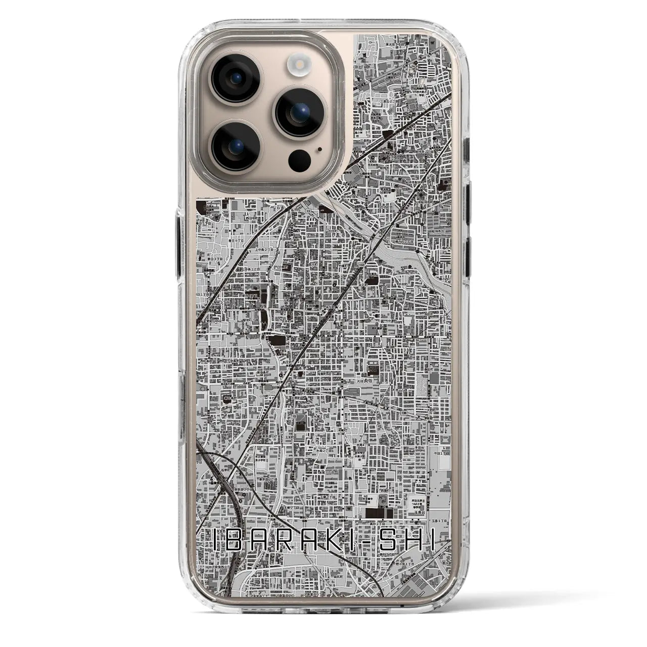 【茨木市(大阪府)】地図柄iPhoneケース(MagSafeタイプ)