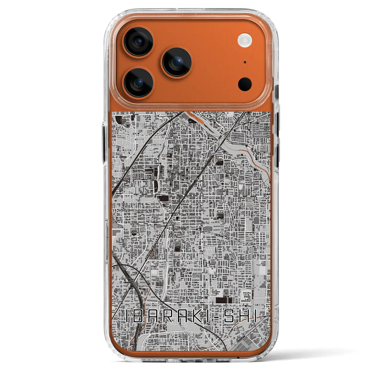 【茨木市(大阪府)】地図柄iPhoneケース(MagSafeタイプ)