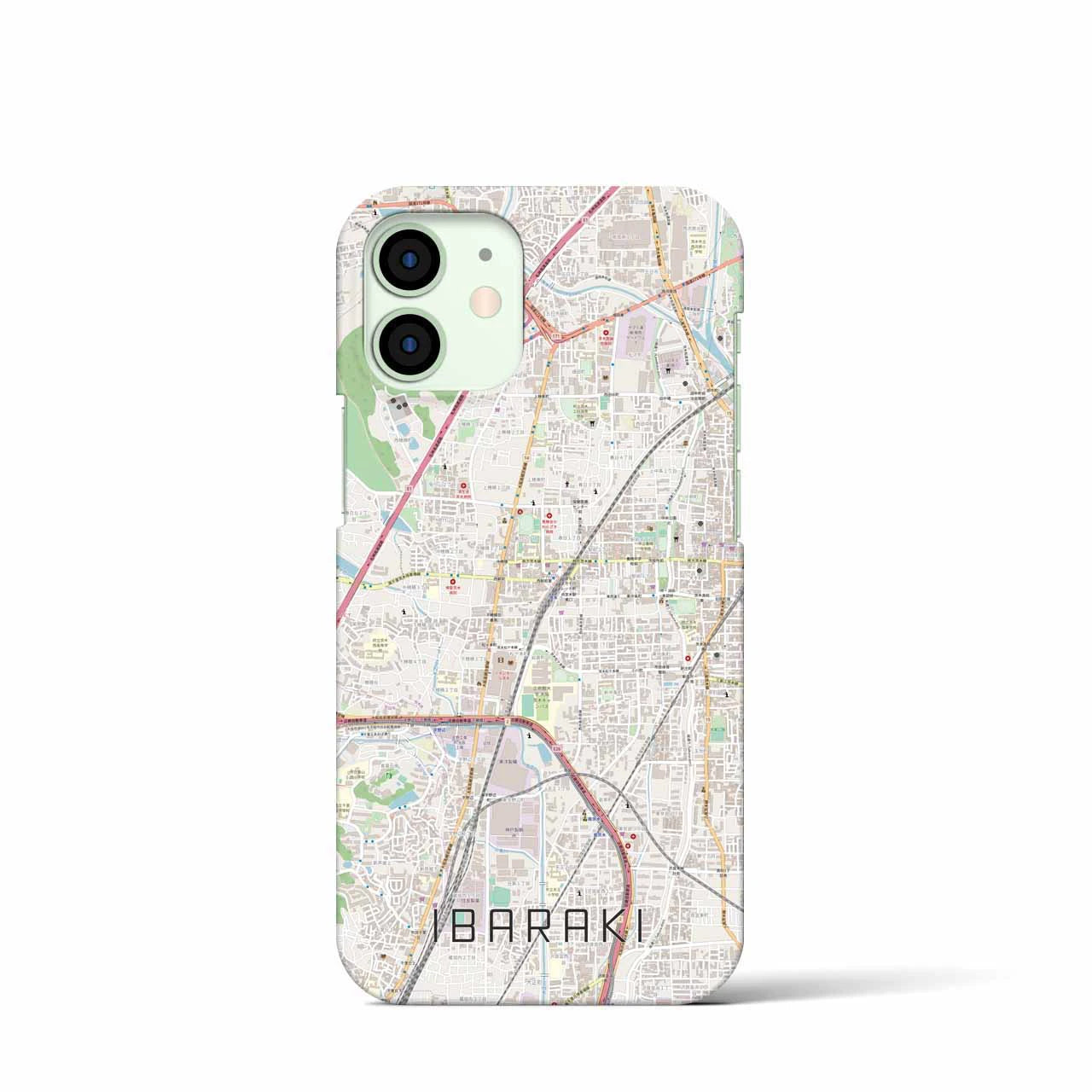【茨木(大阪府)】地図柄iPhoneケース(バックカバータイプ)
