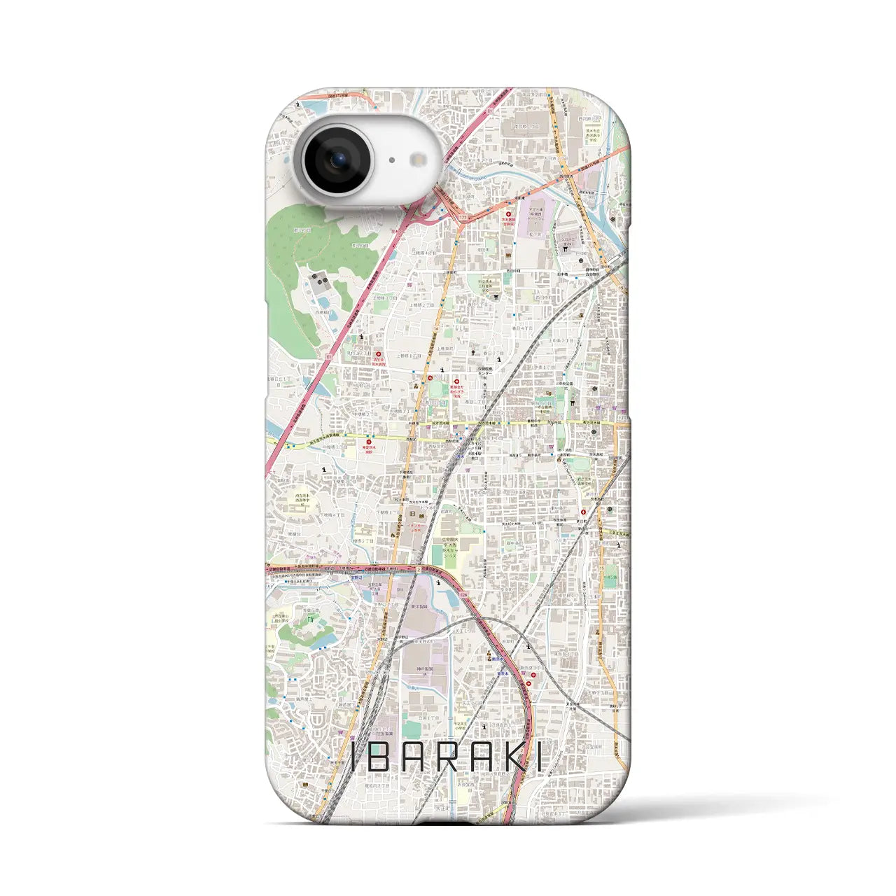 【茨木(大阪府)】地図柄iPhoneケース(バックカバータイプ)