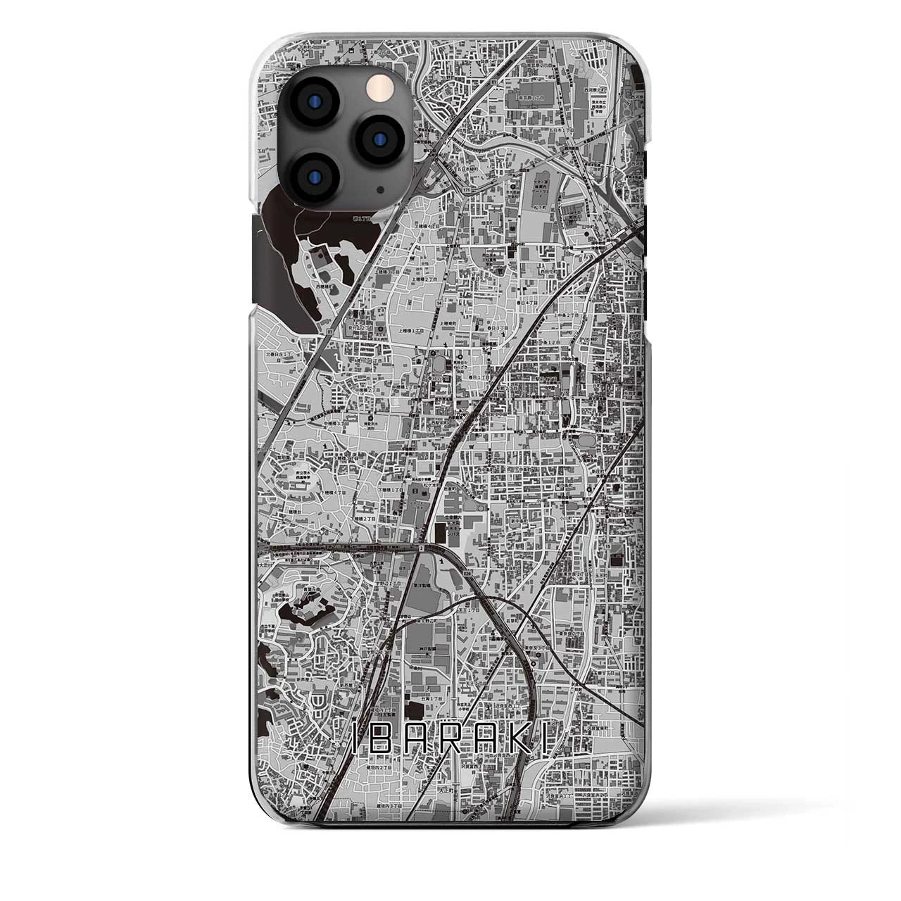 【茨木(大阪府)】地図柄iPhoneケース(クリアタイプ)