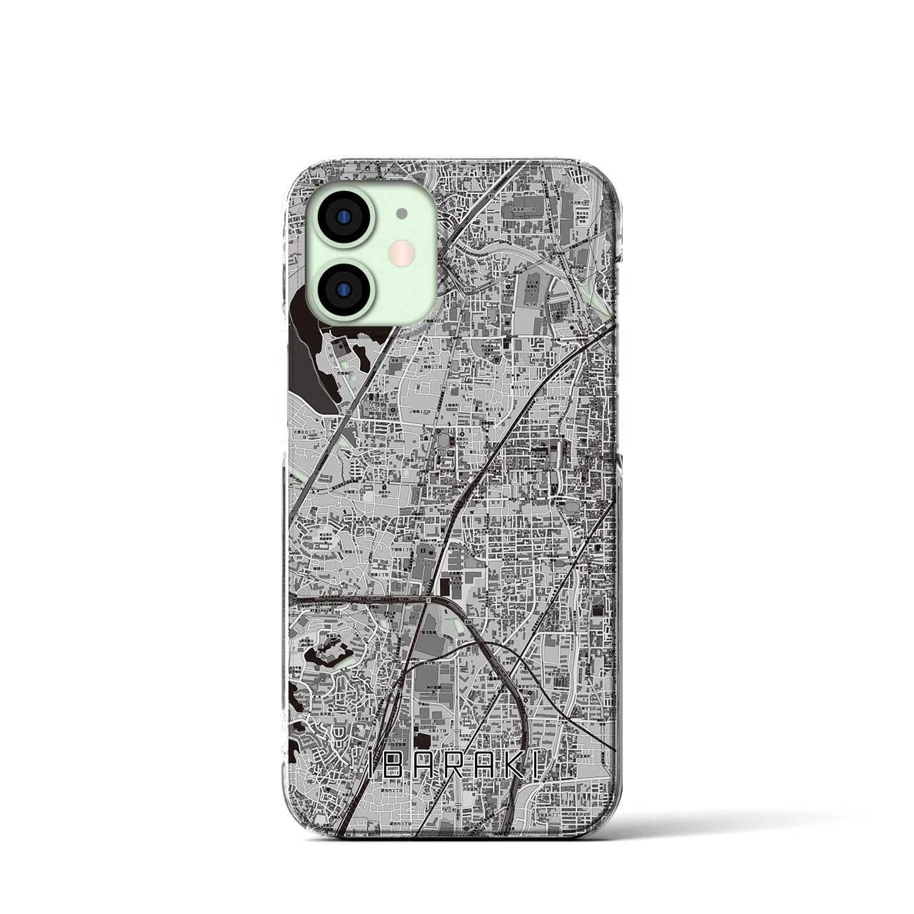 【茨木(大阪府)】地図柄iPhoneケース(クリアタイプ)