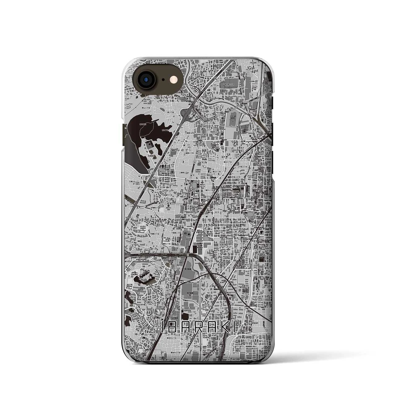 【茨木(大阪府)】地図柄iPhoneケース(クリアタイプ)