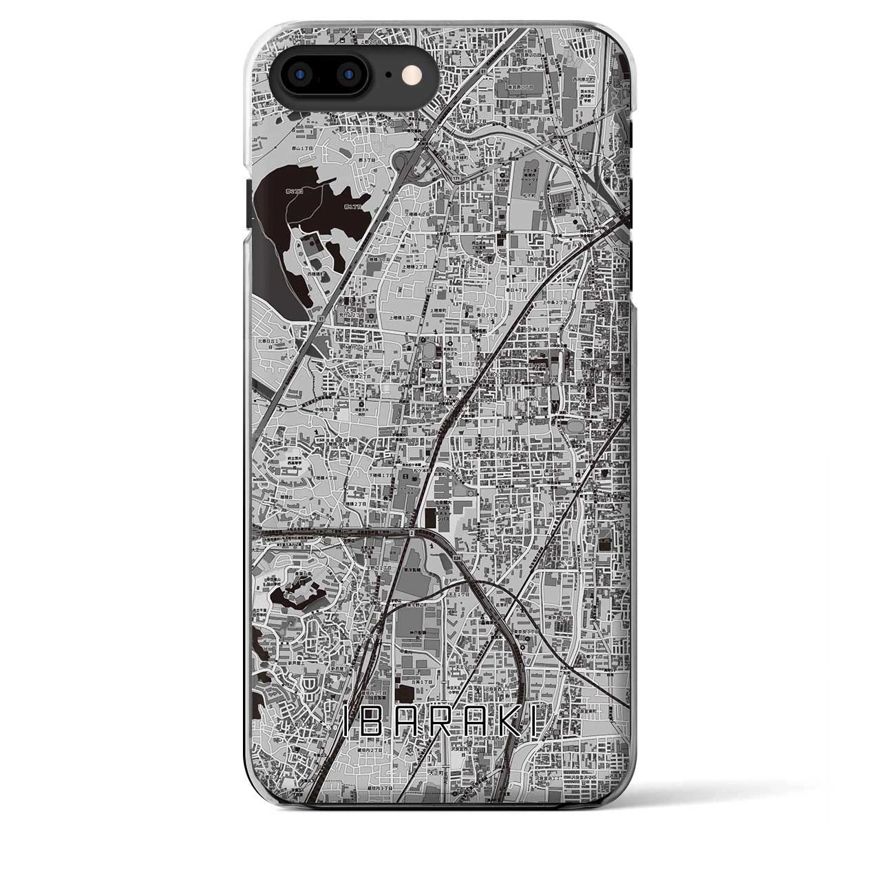 【茨木(大阪府)】地図柄iPhoneケース(クリアタイプ)