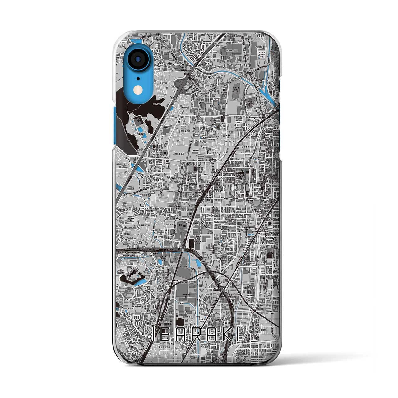 【茨木(大阪府)】地図柄iPhoneケース(クリアタイプ)