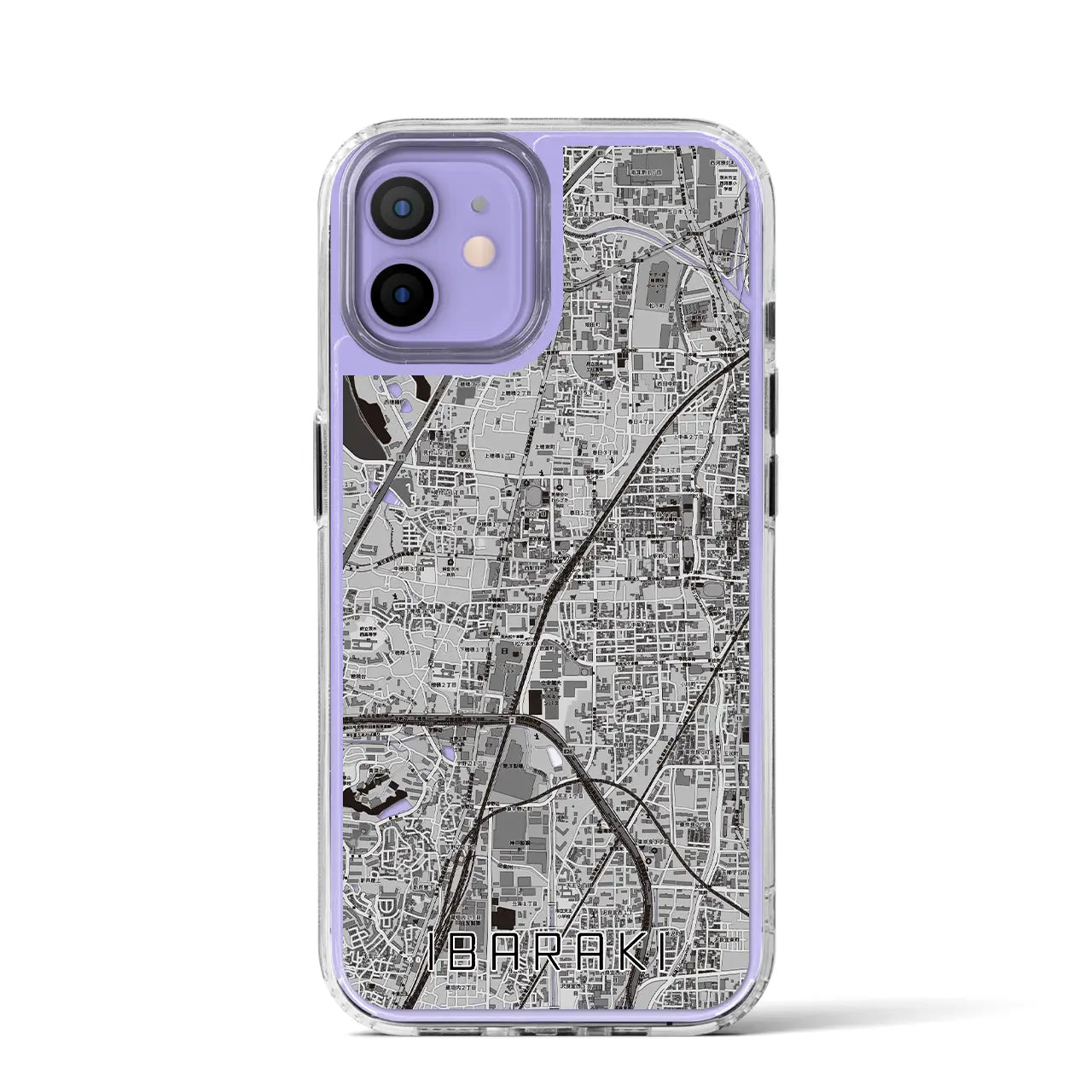 【茨木(大阪府)】地図柄iPhoneケース(MagSafeタイプ)