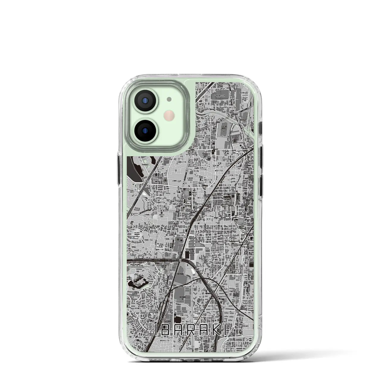 【茨木(大阪府)】地図柄iPhoneケース(MagSafeタイプ)