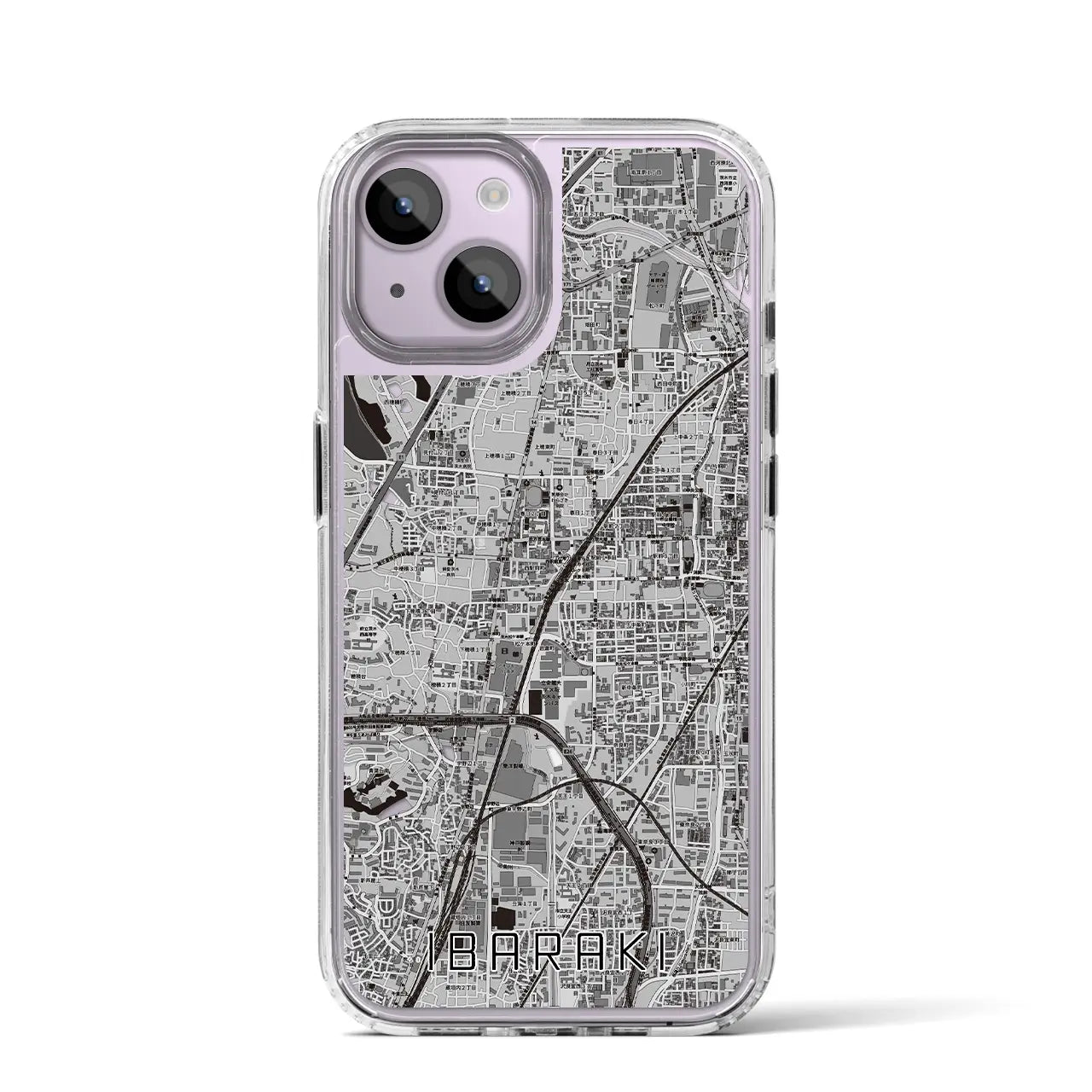 【茨木(大阪府)】地図柄iPhoneケース(MagSafeタイプ)