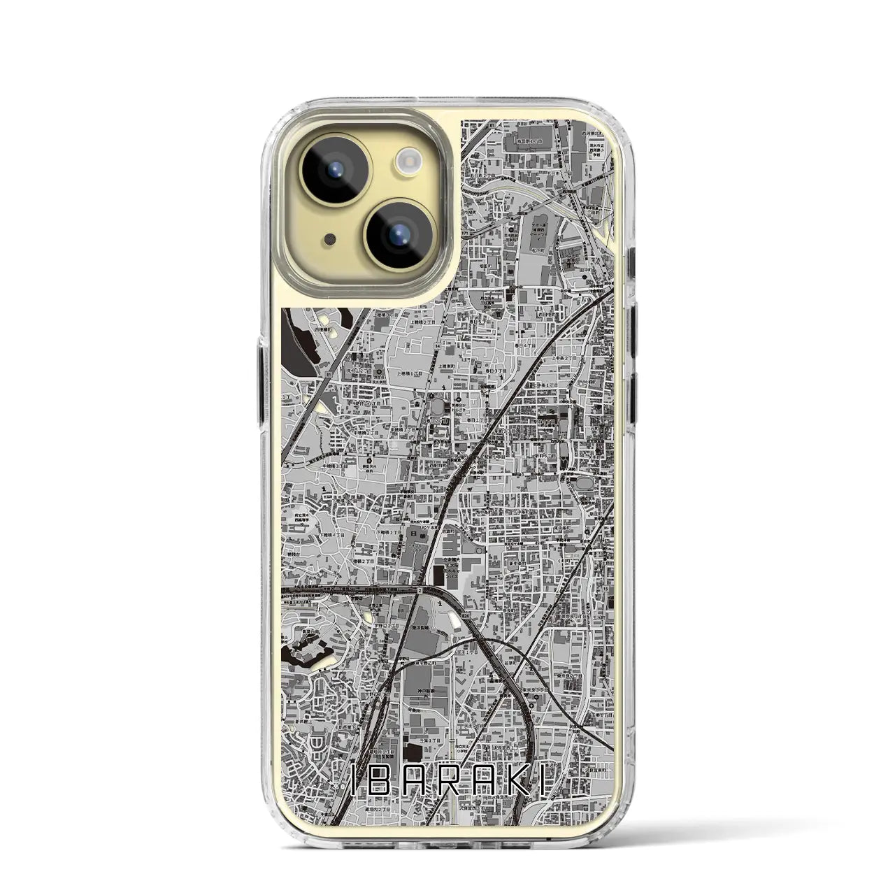 【茨木(大阪府)】地図柄iPhoneケース(MagSafeタイプ)