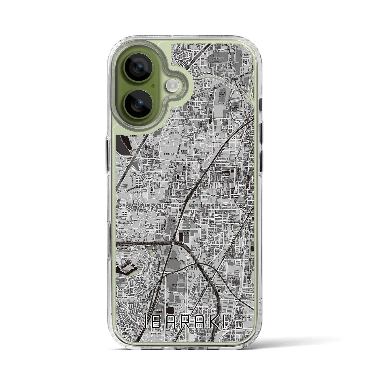 【茨木(大阪府)】地図柄iPhoneケース(MagSafeタイプ)